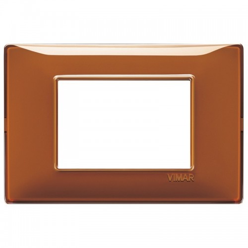 Vimar Plana Abdeckrahmen 3 Module Farbe Tabak 14653.49 Vimar Plana Abdeckrahmen 3 Module Farbe Tabak 14653.49