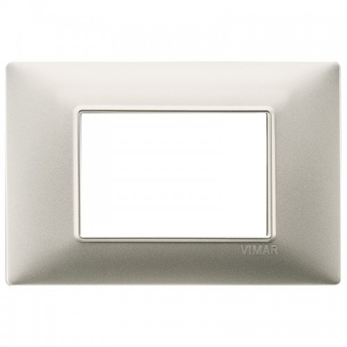 Vimar Plana Abdeckrahmen 3 Module Farbe Mattnickel 14653.21 Vimar Plana Abdeckrahmen 3 Module Farbe Mattnickel 14653.21