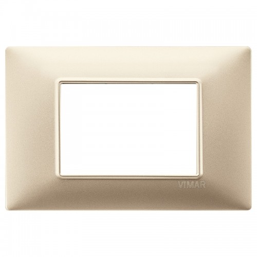 Vimar Plana Abdeckrahmen 3 Module Farbe Mattchampagne 14653.22 Vimar Plana Abdeckrahmen 3 Module Farbe Mattchampagne 14653.22