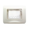 Plaque Selbsttragende Ave system 44, IP55 3 Module, Weiß 44SP03B
