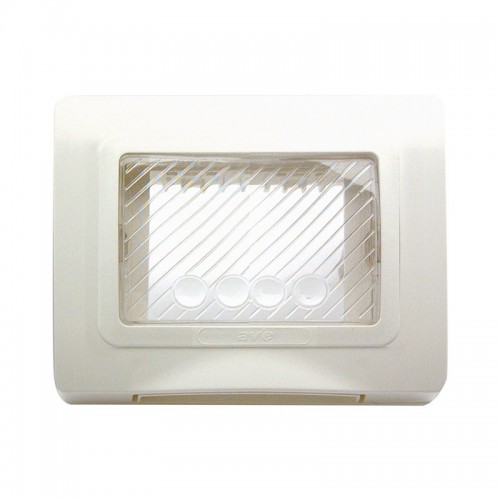 Plaque Selbsttragende Ave system 44, IP55 3 Module, Weiß 44SP03B