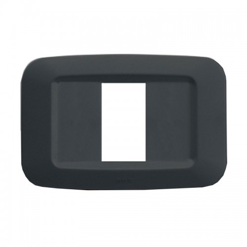 Abdeckrahmen Ave in technopolymer Yes 45 1 Module grau noir 45PY01GN Abdeckrahmen Ave in technopolymer Yes 45 1 Module grau noir 45PY01GN