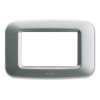 Abdeckrahmen aus kunststoff Ave Banquise-System 45 3 Module Silber matt 45PY03AO Abdeckrahmen aus kunststoff Ave Banquise-System 45 3 Module Silber matt 45PY03AO