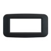 Abdeckrahmen aus kunststoff Ave Banquise-System 45 4 Module, Grau Noir 45PY04GN Abdeckrahmen aus kunststoff Ave Banquise-System 45 4 Module, Grau Noir 45PY04GN