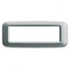 Abdeckrahmen aus kunststoff Ave Banquise-System 45 6 Module Silber matt 45PY06AO Abdeckrahmen aus kunststoff Ave Banquise-System 45 6 Module Silber matt 45PY06AO