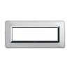 Abdeckrahmen Ave Personal System 44 technopolymer 7 module aluminium natur 44P07ALS