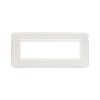 Abdeckrahmen Ave Personal System 44 technopolymer 7 module, weiß 44P07B Abdeckrahmen Ave Personal System 44 technopolymer 7 module, weiß 44P07B