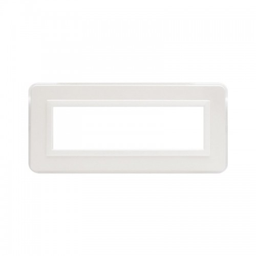 Abdeckrahmen Ave Personal System 44 technopolymer 7 module, weiß 44P07B Abdeckrahmen Ave Personal System 44 technopolymer 7 module, weiß 44P07B
