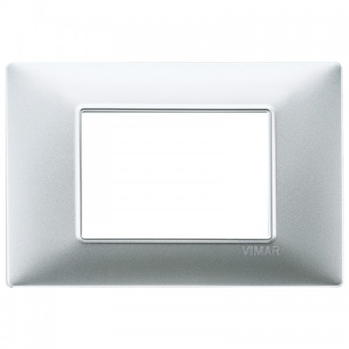 Vimar Plana Abdeckrahmen 3 Module Farbe Mattsilber 14653.20 Vimar Plana Abdeckrahmen 3 Module Farbe Mattsilber 14653.20