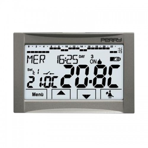 Perry Uhrenthermostat Touchscreen für den Einbau mit Batteriebetrieb CDS26 Perry Uhrenthermostat Touchscreen für den Einbau mit Batteriebetrieb CDS26