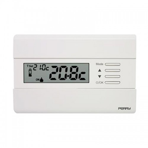 Perry Uhrenthermostat mit Dispaly, weiß 1TPTE011B Perry Uhrenthermostat mit Dispaly, weiß 1TPTE011B