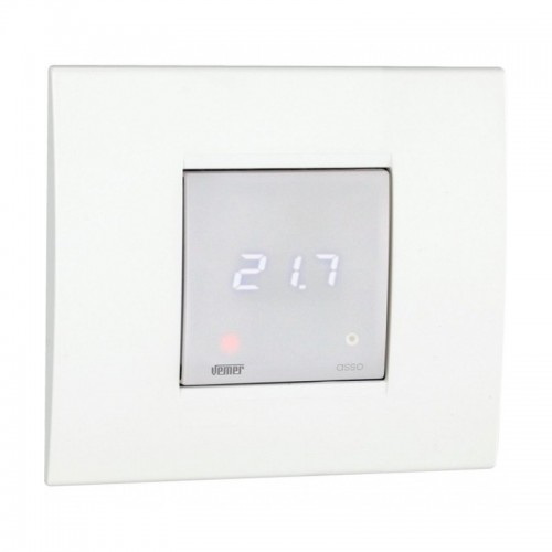 Vemer WIFI Uhrenthermostaste ASSO für den Einbau 2 Module VE780200 Vemer WIFI Uhrenthermostaste ASSO für den Einbau 2 Module VE780200