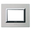 Abdeckrahmen Ave Wahre System 44 Aluminium-3 module, aluminium natur, gebürstet 44PA3ALS