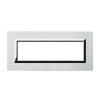 Ave Vera Abdeckrahmen System 44 in Aluminium 7 Module natur gebürstetes Aluminium 44PA7ALS Ave Vera Abdeckrahmen System 44 in Aluminium 7 Module natur gebürstetes Aluminium 44PA7ALS