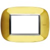 Bticino Axolute Platte 3 Module Gold glänzend HB4803OR Bticino Axolute Platte 3 Module Gold glänzend HB4803OR