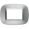 Bticino Axolute Platte 3 Module Aluminium HB4803XC Bticino Axolute Platte 3 Module Aluminium HB4803XC