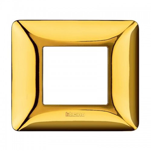 Bticino Matix Abdeckrahmen 2 Module Farbe Gold Glänzend AM4802GOR Bticino Matix Abdeckrahmen 2 Module Farbe Gold Glänzend AM4802GOR