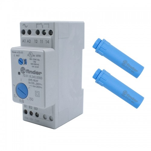 Finder Steuerrelais mit 2 Unipolare Sonden 230VAC 720182400000PQA Finder Steuerrelais mit 2 Unipolare Sonden 230VAC 720182400000PQA
