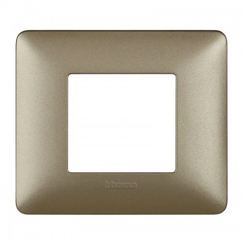 Bticino Matix Abdeckrahmen 2 Module Farbe Titanium AM4802MTA Bticino Matix Abdeckrahmen 2 Module Farbe Titanium AM4802MTA