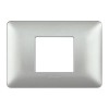 Bticino Matix Abdeckrahmen 2 zentrierte Module Farbe Silber AM4819MSL Bticino Matix Abdeckrahmen 2 zentrierte Module Farbe Silber AM4819MSL