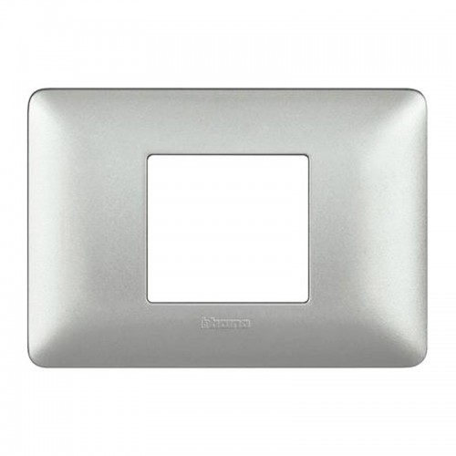 Bticino Matix Abdeckrahmen 2 zentrierte Module Farbe Silber AM4819MSL Bticino Matix Abdeckrahmen 2 zentrierte Module Farbe Silber AM4819MSL
