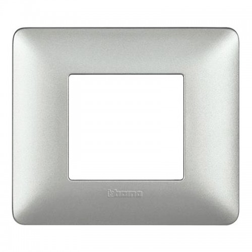 Bticino Matix Abdeckrahmen 2 Module Farbe Silber AM4802MSL Bticino Matix Abdeckrahmen 2 Module Farbe Silber AM4802MSL