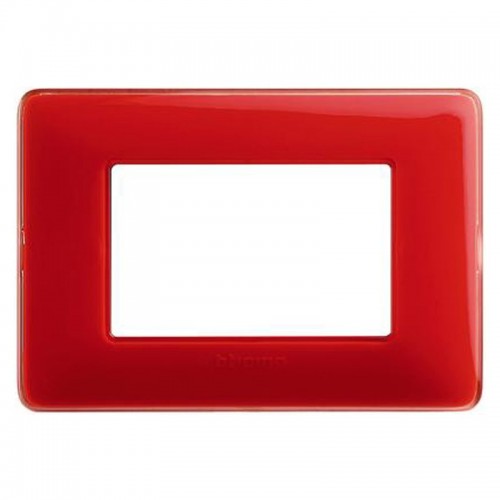 Bticino Matix Abdeckrahmen 3 Module Farbe Korallenrot AM4803CRD Bticino Matix Abdeckrahmen 3 Module Farbe Korallenrot AM4803CRD