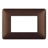 Bticino Matix Abdeckrahmen 3 Module Farbe Kaffeebraun AM4803TGG Bticino Matix Abdeckrahmen 3 Module Farbe Kaffeebraun AM4803TGG