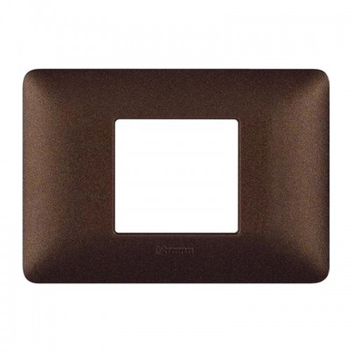 Bticino Matix Abdeckrahmen 2 zentrierte Module Farbe Kaffeebraun AM4819TGG Bticino Matix Abdeckrahmen 2 zentrierte Module Farbe Kaffeebraun AM4819TGG