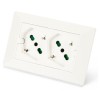 Fanton Eingebaute Mehrfachsteckdose Opera mit 2 universelle Steckdose 3 Mod. Weiß 42100 Fanton Eingebaute Mehrfachsteckdose Opera mit 2 universelle Steckdose 3 Mod. Weiß 42100