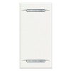 Tastenabdeckung 2 Funktionen 1 Modul Weiß Bticino Axolute HD4911 Tastenabdeckung 2 Funktionen 1 Modul Weiß Bticino Axolute HD4911