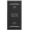 Bticino Axolute 2 Tastenabdeckung mit Symbol ON GEN OFF Anthrazit HS4911AF Bticino Axolute 2 Tastenabdeckung mit Symbol ON GEN OFF Anthrazit HS4911AF