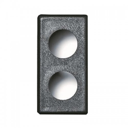 Adapter für TV-Steckdosen Demix Fracarro Bticino Axolute Schwarz 289740 Adapter für TV-Steckdosen Demix Fracarro Bticino Axolute Schwarz 289740