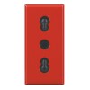 Bticino Axolute 10/16A Bipass-Steckdose Rot H4180 Bticino Axolute 10/16A Bipass-Steckdose Rot H4180