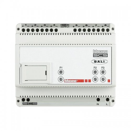 Bticino Dimmer mit 8 Ausgängen bis auf 16 Dali F429 Bticino Dimmer mit 8 Ausgängen bis auf 16 Dali F429