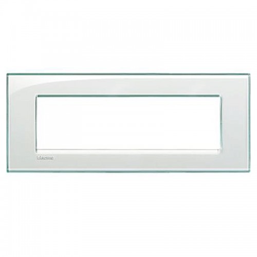 Bticino Livinglight Abdeckrahmen 7 Module aquamarinfarben LNA4807KA Bticino Livinglight Abdeckrahmen 7 Module aquamarinfarben LNA4807KA