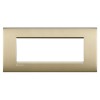 Bticino Livinglight Abdeckrahmen AIR 7 Module Gold satiniert LNC4807OF Bticino Livinglight Abdeckrahmen AIR 7 Module Gold satiniert LNC4807OF