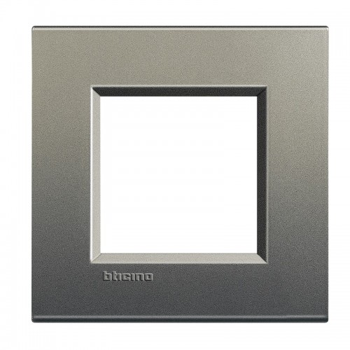 Bticino Livinglight Abdeckrahmen 2 quadratische Module avenue LNA4802AE Bticino Livinglight Abdeckrahmen 2 quadratische Module avenue LNA4802AE
