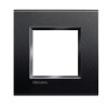Bticino Livinglight Abdeckrahmen 2 quadratische Module anthrazitgrau LNA4802AR Bticino Livinglight Abdeckrahmen 2 quadratische Module anthrazitgrau LNA4802AR