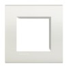 Bticino Livinglight Abdeckrahmen 2 quadratische Module weiß LNA4802BI Bticino Livinglight Abdeckrahmen 2 quadratische Module weiß LNA4802BI