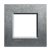 Bticino Livinglight Abdeckrahmen 2 quadratische Module native LNA4802NA Bticino Livinglight Abdeckrahmen 2 quadratische Module native LNA4802NA