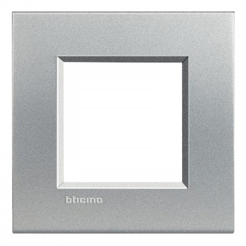 Bticino Livinglight Abdeckrahmen 2 Module Tech grau LNA4802TE Bticino Livinglight Abdeckrahmen 2 Module Tech grau LNA4802TE