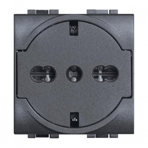Bticino Livinglight FLAT Schuko-Steckdose mit 10/16A Absicherung L4140/16F Bticino Livinglight FLAT Schuko-Steckdose mit 10/16A Absicherung L4140/16F