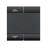 Bticino Livinglight 2-Funktions-Schalterabdeckung Anthrazit L4911M2AHN Bticino Livinglight 2-Funktions-Schalterabdeckung Anthrazit L4911M2AHN