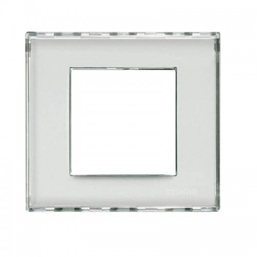 Bticino LivingLight Abdeckrahmen 2 Module Kristall transparent/anpassbar LND3802KR Bticino LivingLight Abdeckrahmen 2 Module Kristall transparent/anpassbar LND3802KR