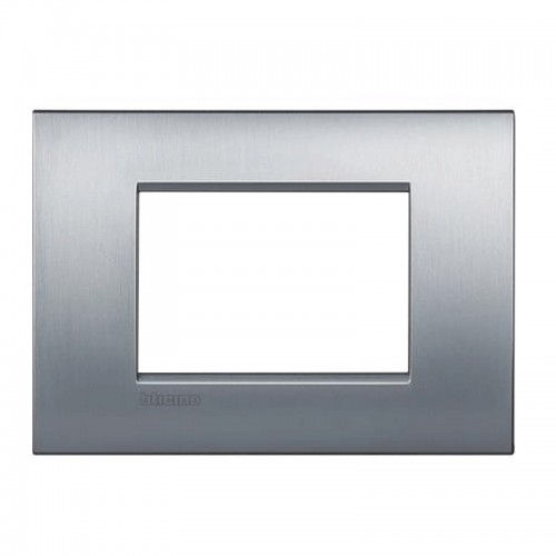 Teller Bticino LivingLight AIR gebürstetes Chrom 3 Plätze LNC4803CRS Teller Bticino LivingLight AIR gebürstetes Chrom 3 Plätze LNC4803CRS