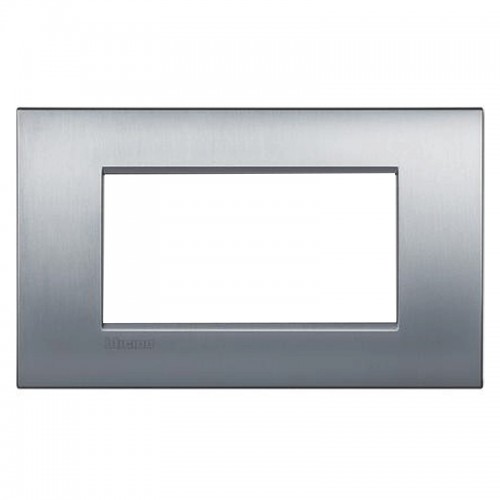 Teller Bticino LivingLight AIR gebürstetes Chrom 4 Plätze LNC4804CRS Teller Bticino LivingLight AIR gebürstetes Chrom 4 Plätze LNC4804CRS