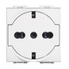 Bticino LivingLight FLAT Schuko-Steckdose mit Schutzart weiß 10/16A N4140/16F Bticino LivingLight FLAT Schuko-Steckdose mit Schutzart weiß 10/16A N4140/16F