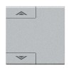 Bticino Living Schalterabdeckung mit Auf-Ab-Serigraphie 2 Module NT4911M2AHN Bticino Living Schalterabdeckung mit Auf-Ab-Serigraphie 2 Module NT4911M2AHN