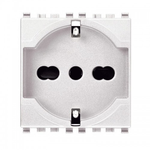 Vimar Eikon Universal-Schukodose weiß 2+E 10/16A 20210. Vimar Eikon Universal-Schukodose weiß 2+E 10/16A 20210.